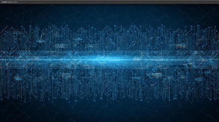 Obraz premium Futuristic Circuit Board Abstract Digital Technology Background