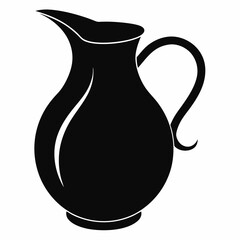 black and white jug