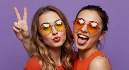 Two Happy Young Women Hugging and Laughing – Close Friendship and Joyful Moment

