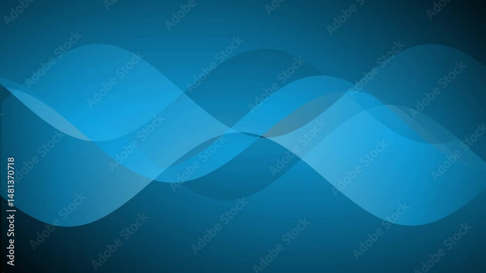 Poster abstract blue wave background with gradient and overlapping shapes for modern design