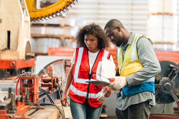 Engineers inspect industrial control systems ensuring safety efficiency and precision in a modern...