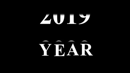 Animated transition of years 2010 to 2015 in modern white text on a black background perfect for countdown or new year greetings - Powered by Adobe