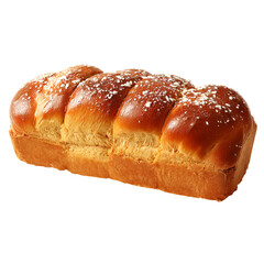 Golden Brioche Loaf Baked Bread Pastry Dessert Food isolated on transparent background