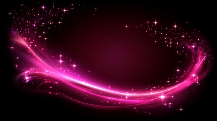 Obraz premium Pink glowing swirl abstract background