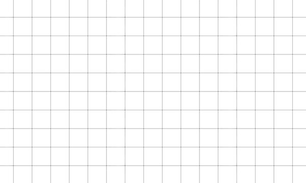 四角い角がたわんだ細い方眼線