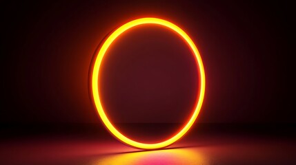 Obraz premium Neon Circle Shape