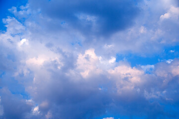 Blue sky background with clouds