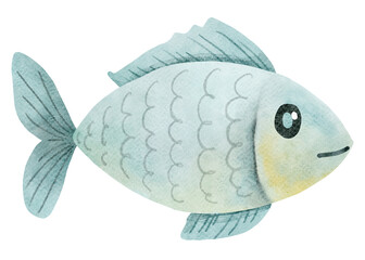 Watercolor Fish Clipart