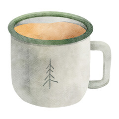 Outdoor Coffee Cup Illustration