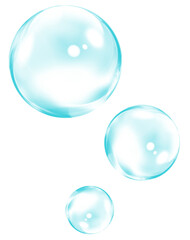 blue water bubble circle 19