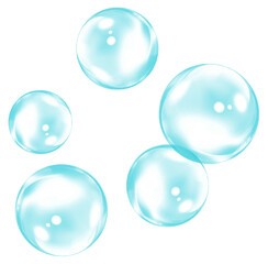 blue water bubble circle 11
