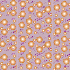 Seamless floral pattern design vector