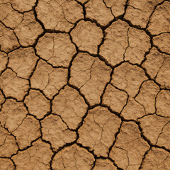 Cracked dry earth texture with natural tones