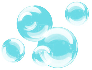 blue water bubble circle 4