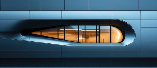 Modern Building Window Night Scene