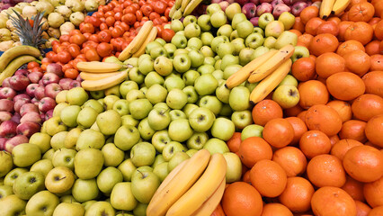 Fresh fruit assortment arranged in vibrant display