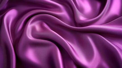 Obraz premium Luxurious Purple Silk Fabric Drapery: A Study in Smoothness and Elegance