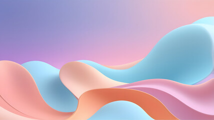 Pastel Flow – Abstract Soft Curves Background
