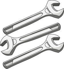 wrench and nut
