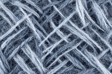 Obraz premium Tangled Fibers: A close-up view reveals a mesmerizing network of interlaced fibers, creating an abstract, textured pattern that captivates the eye.