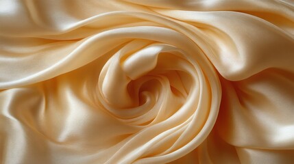 Obraz premium Elegant Creamy Silk Fabric Texture: Swirling Waves of Luxurious Softness
