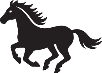 horse illustration vector, horse drawing, horse clipart, horse icon black, horse side view, horse silhouette,