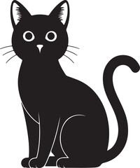 cat silhouette vector, cat outline, cat clipart, cat icon black, cat shadow art, cat side view, cat logo silhouette