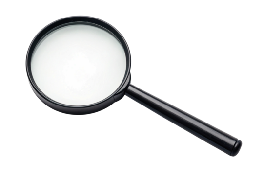 magnifying glass isolated on white