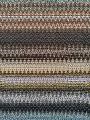 Detail of a colorful piece of textile with modern style and pattern.
