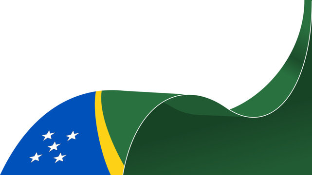 waving solomon islands flag vector background with copy space for text. solomon islands national day