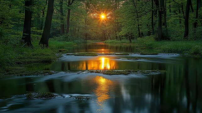 morning in the forest