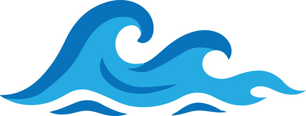 Obraz premium sea waves vector, waves icon, sea waves clipart, waves graphic, waves illustration, waves silhouette