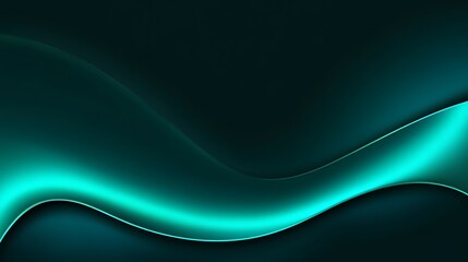 Fototapeta premium Teal Abstract Curves