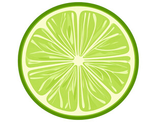 A vibrant cross-section of a lime, showcasing its juicy, acidic interior and textured rind