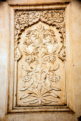 Artwork on the walls of Bibi-Ka-Maqbara, Aurangabad, Maharashtra