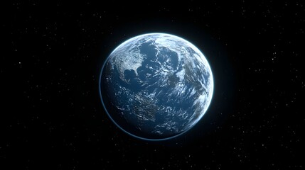 Fototapeta premium Celestial view of Earth from space.