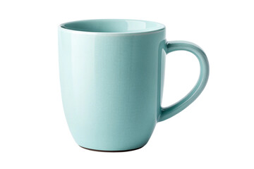 blue cup isolated on white