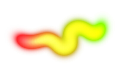 Abstract curved neon glowing lines on transparent background, light beams neon bright glowing effect overlay, color effect, color gradients shape, light leaks effect.