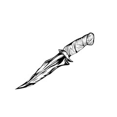 abstract vector illustration of a dagger 