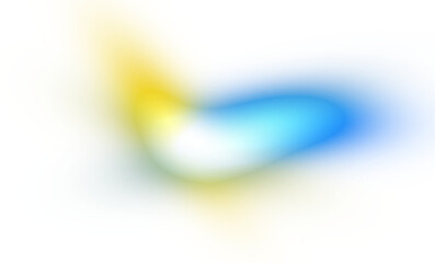 Abstract curved neon glowing lines on transparent background, light beams neon bright glowing effect overlay, color effect, color gradients shape, light leaks effect.