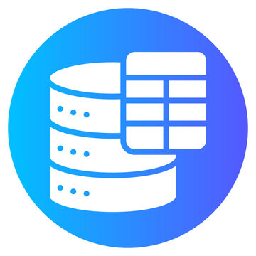 database table gradient icon