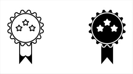 Set of approved or certified medal icons. Approval check signs, verified, quality symbol. Certified, qualified, the best, check mark and number one. Vector. EPS 10.