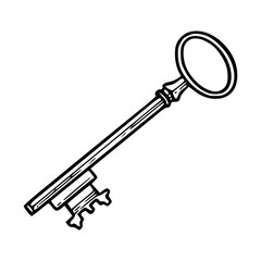 old fashioned key clipart