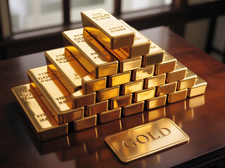 반짝이는 피라미드 골드바