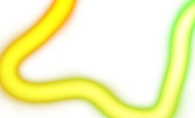 Abstract curved neon glowing lines on transparent background, light beams neon bright glowing effect overlay, color effect, color gradients shape, light leaks effect.