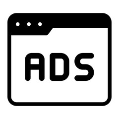 ads glyph icon