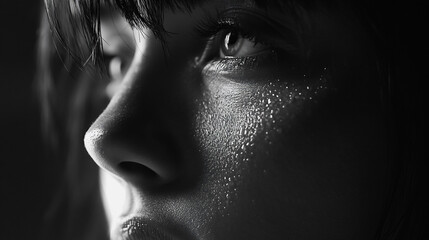 female, looking off camera