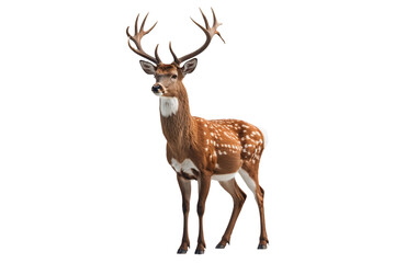 Majestic Deer with Antlers Wildlife Photography