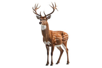 Majestic Deer with Antlers Wildlife Photography