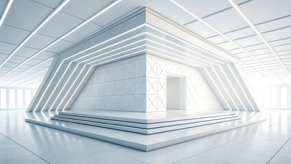 Obraz premium 3d render of a modern building